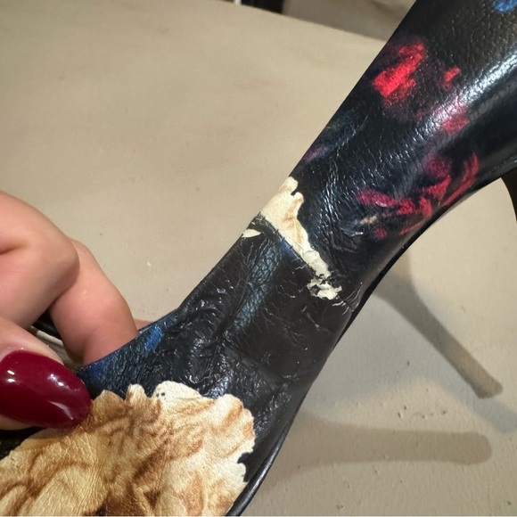 Nine West Frolic Women’s Floral 4in Pump Heel, Leather Upper, Size 10M - Picture 10 of 10